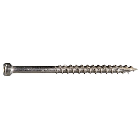 Saberdrive Deck Screw, #9 x 2-1/2 in, 316 Stainless Steel, Trim Head, 110 PK 55534